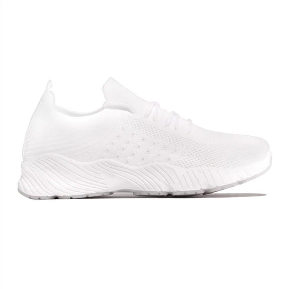 White Slip On Comfy Athleisure Sneakers - Picture 5 of 10